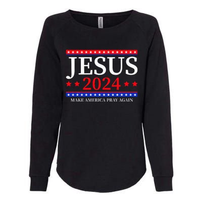 Jesus 2024 Make America Pray Again Christian Womens California Wash Sweatshirt