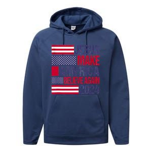 Jesus 2024 Make America Believe Again Performance Fleece Hoodie