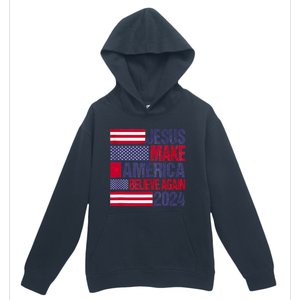 Jesus 2024 Make America Believe Again Urban Pullover Hoodie