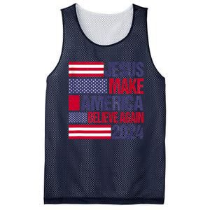 Jesus 2024 Make America Believe Again Mesh Reversible Basketball Jersey Tank