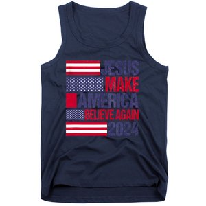 Jesus 2024 Make America Believe Again Tank Top