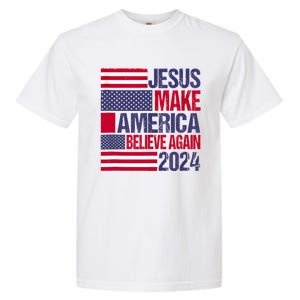 Jesus 2024 Make America Believe Again Garment-Dyed Heavyweight T-Shirt