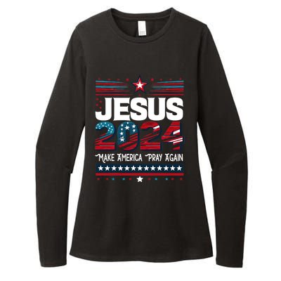 Jesus 2024 Make America Pray Again Womens CVC Long Sleeve Shirt