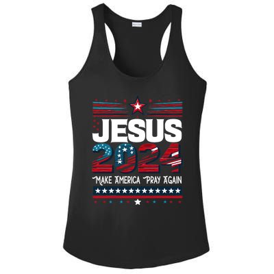 Jesus 2024 Make America Pray Again Ladies PosiCharge Competitor Racerback Tank