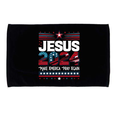 Jesus 2024 Make America Pray Again Microfiber Hand Towel