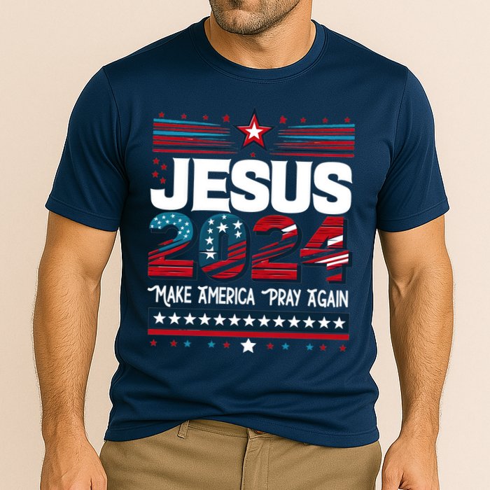 Jesus 2024 Make America Pray Again Performance Shirt