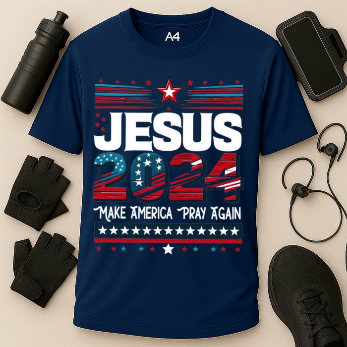Jesus 2024 Make America Pray Again Performance Shirt