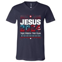 Jesus 2024 Make America Pray Again V-Neck T-Shirt