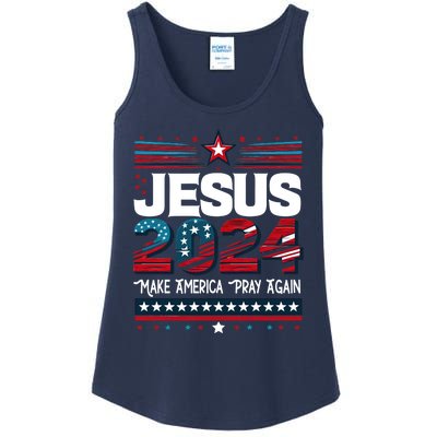 Jesus 2024 Make America Pray Again Ladies Essential Tank