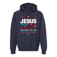 Jesus 2024 Make America Pray Again Premium Hoodie