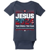 Jesus 2024 Make America Pray Again Baby Bodysuit