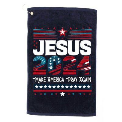 Jesus 2024 Make America Pray Again Golf Towel