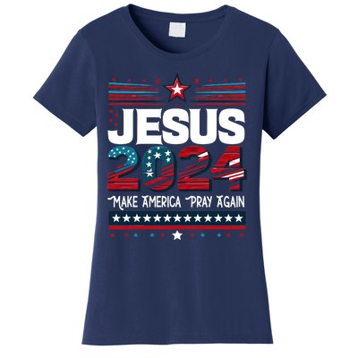 Jesus 2024 Make America Pray Again Women's T-Shirt