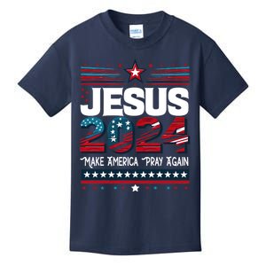 Jesus 2024 Make America Pray Again Kids T-Shirt