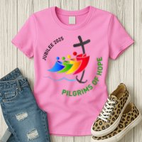 Jubilee 2025 Pilgrims of Hope  Womens T-Shirt