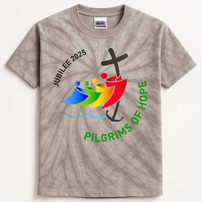 Jubilee 2025 Pilgrims of Hope  Kids Tie-Dye T-Shirt