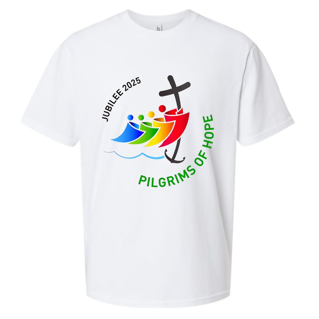 Jubilee 2025 Pilgrims of Hope  Sueded Cloud Jersey T-Shirt