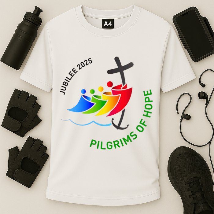 Jubilee 2025 Pilgrims of Hope  Cooling Performance Crew T-Shirt