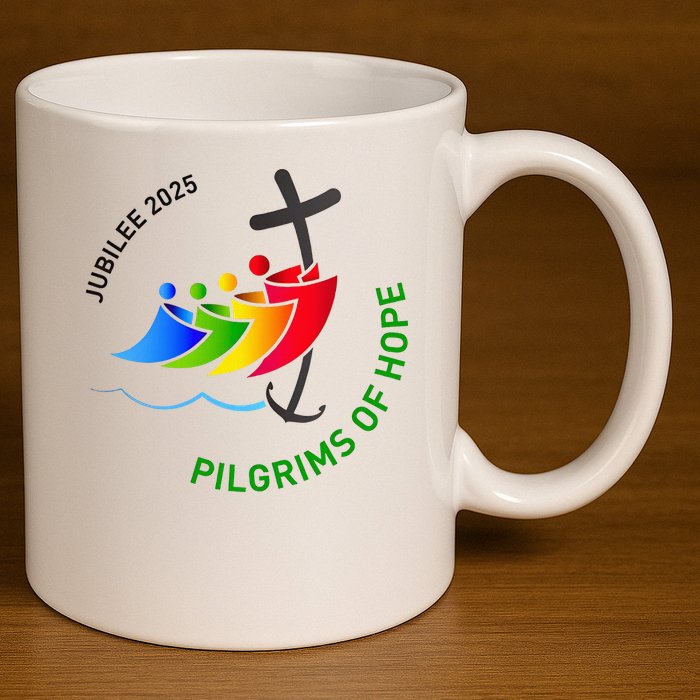 Jubilee 2025 Pilgrims of Hope  11oz C Handle Ceramic Mug