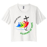Jubilee 2025 Pilgrims of Hope  Women's Crop Top Tee