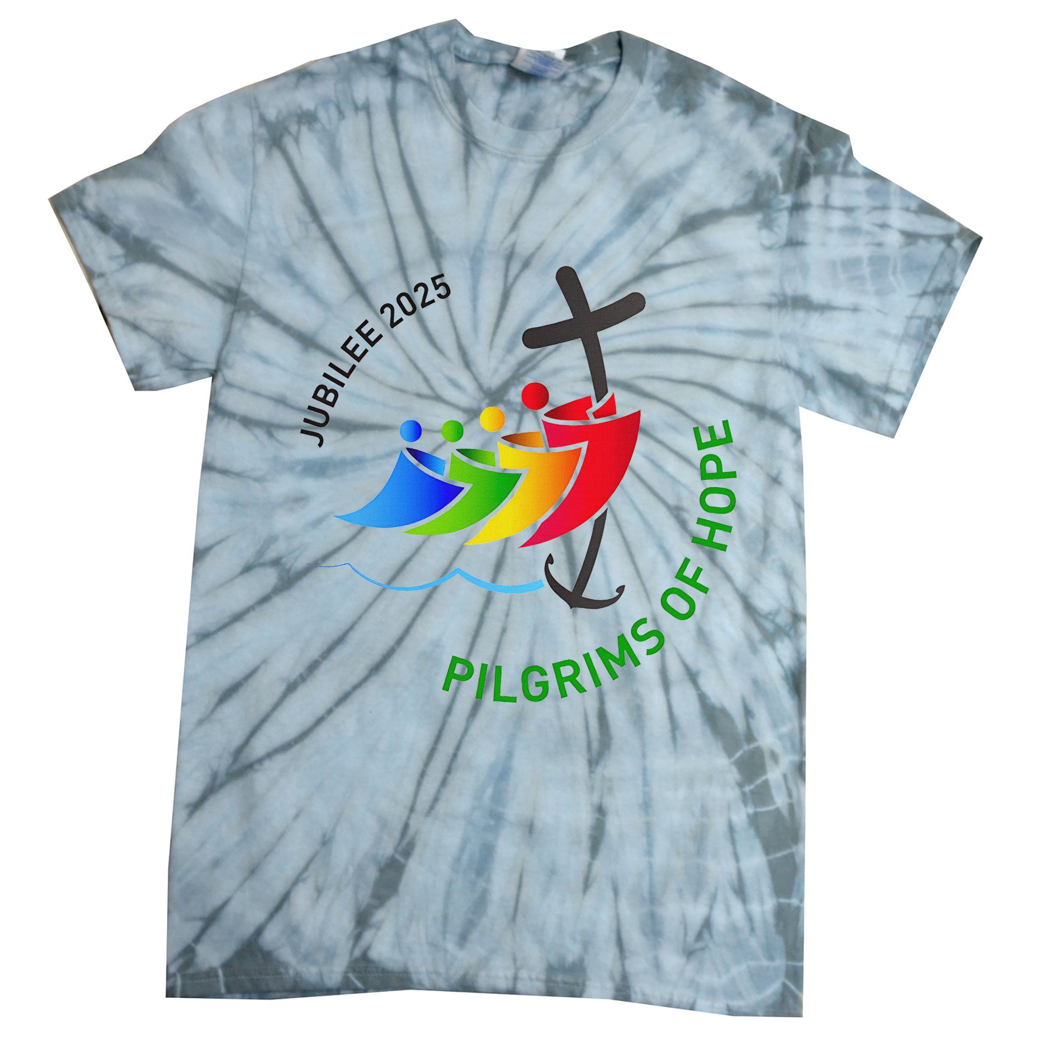 Jubilee 2025 Pilgrims Of Hope For Faith Journey  Tie-Dye T-Shirt