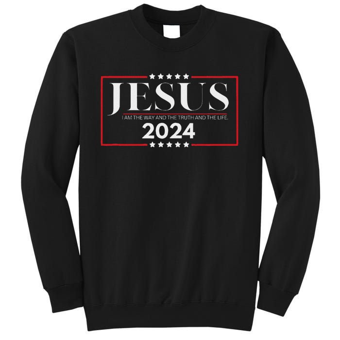 Jesus 2024 The Way Truth Life Sweatshirt