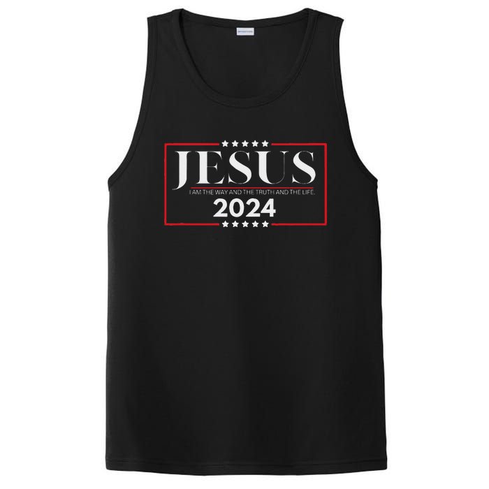 Jesus 2024 The Way Truth Life PosiCharge Competitor Tank