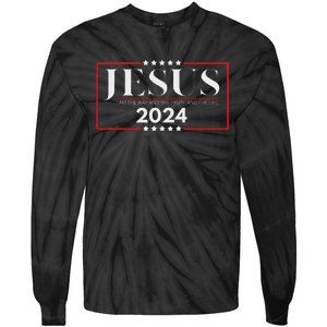 Jesus 2024 The Way Truth Life Tie-Dye Long Sleeve Shirt