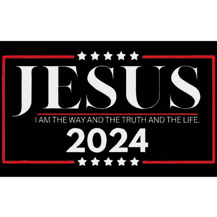 Jesus 2024 The Way Truth Life Bumper Sticker