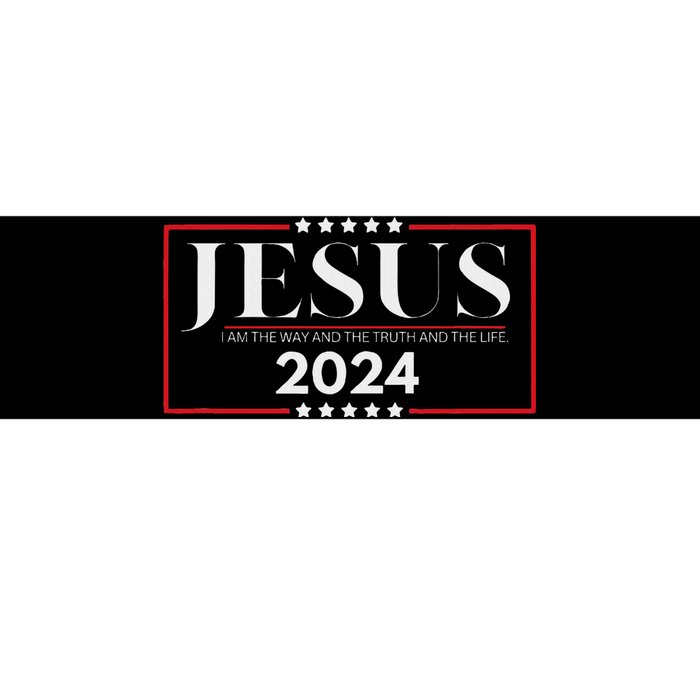 Jesus 2024 The Way Truth Life Bumper Sticker