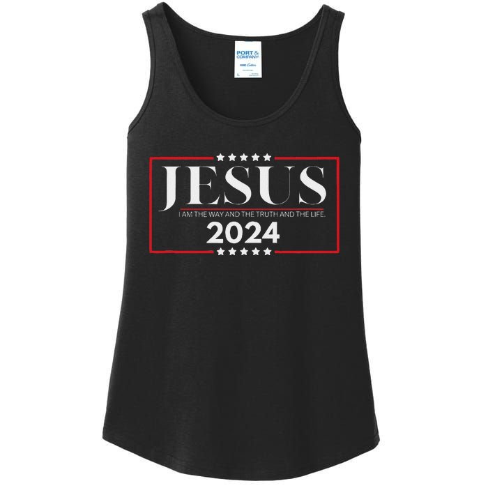 Jesus 2024 The Way Truth Life Ladies Essential Tank