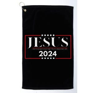 Jesus 2024 The Way Truth Life Platinum Collection Golf Towel