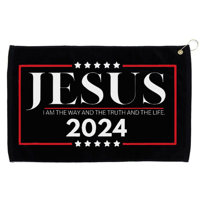 Jesus 2024 The Way Truth Life Grommeted Golf Towel