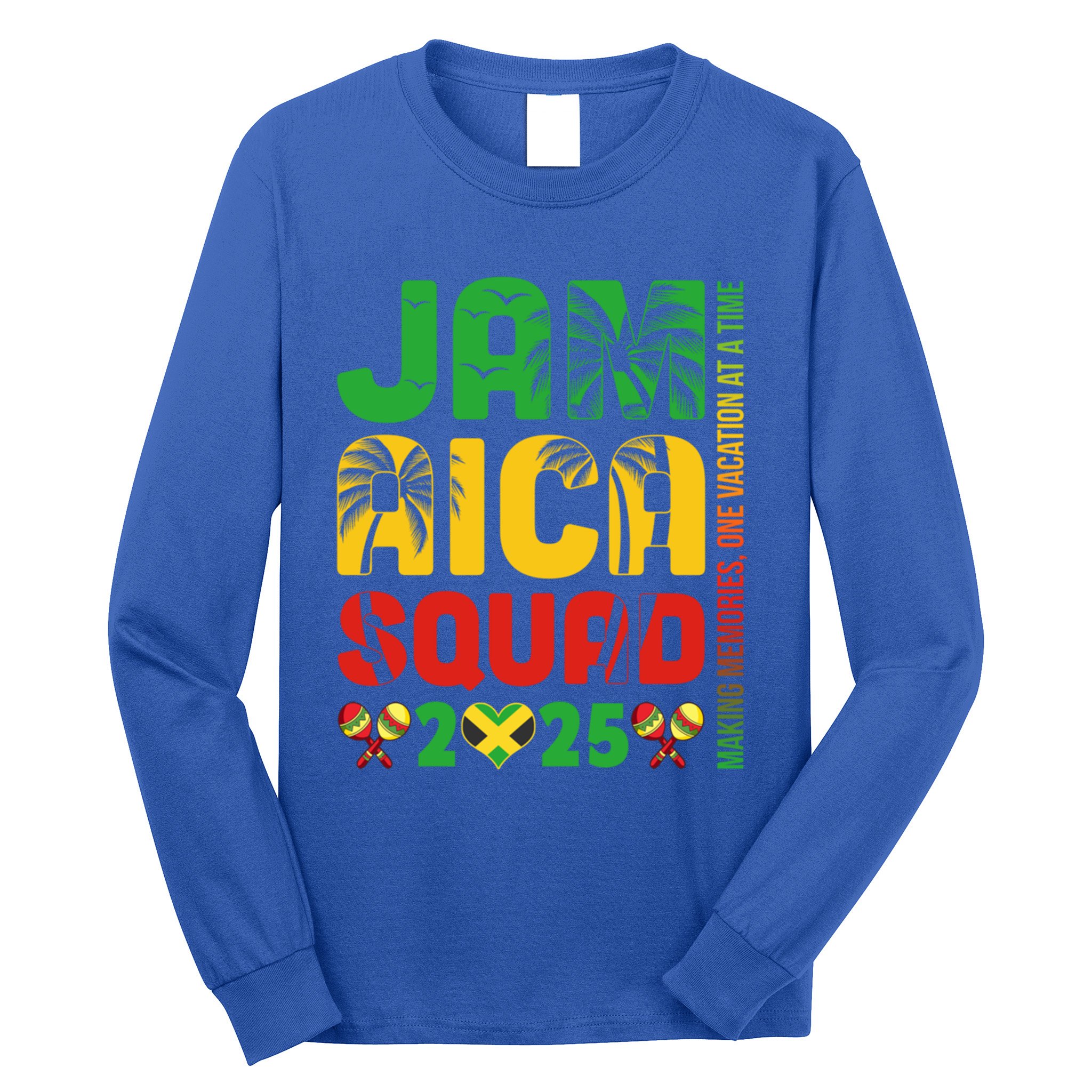 Jamaica 2025 Vacation Trip Matching Family Squad Group Meaningful Gift Long Sleeve Shirt