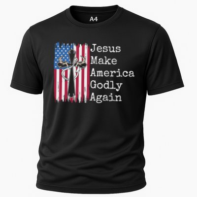 Jesus 2024 Vote Make America Godly Again Pray Again Cooling Performance Crew T-Shirt