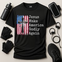Jesus 2024 Vote Make America Godly Again Pray Again Cooling Performance Crew T-Shirt
