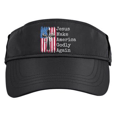 Jesus 2024 Vote Make America Godly Again Pray Again Adult Drive Performance Visor