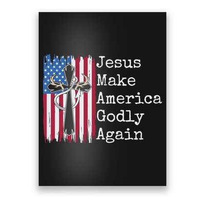 Jesus 2024 Vote Make America Godly Again Pray Again Poster