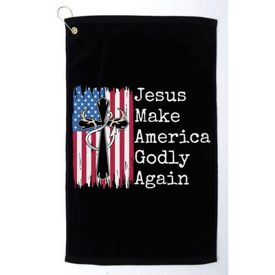Jesus 2024 Vote Make America Godly Again Pray Again Golf Towel