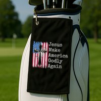 Jesus 2024 Vote Make America Godly Again Pray Again Golf Towel