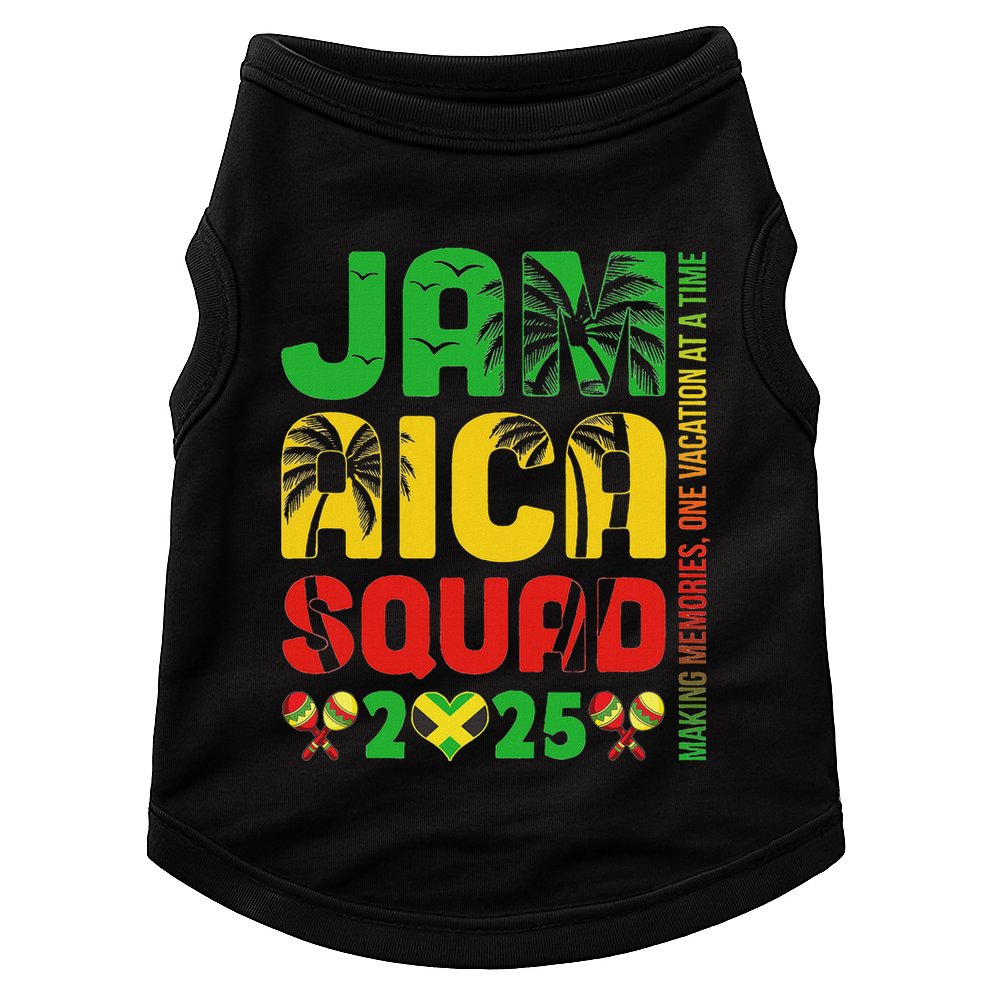 Jamaica 2025 Vacation Trip Matching Family Squad Group Doggie Tank