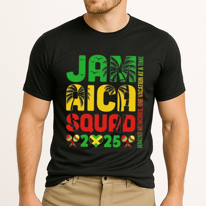 Jamaica 2025 Vacation Trip Matching Family Squad Group Cooling Performance Crew T-Shirt