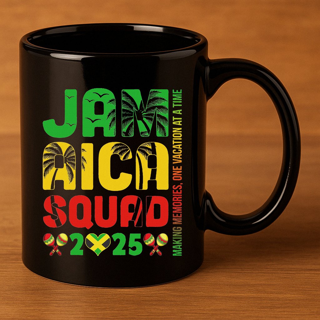Jamaica 2025 Vacation Trip Matching Family Squad Group 11oz C Handle Ceramic Mug
