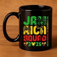 Jamaica 2025 Vacation Trip Matching Family Squad Group 11oz C Handle Ceramic Mug
