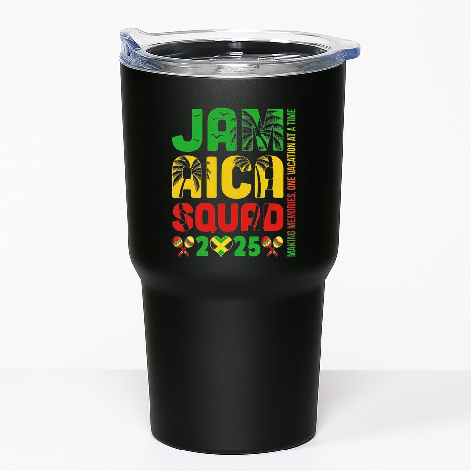 Jamaica 2025 Vacation Trip Matching Family Squad Group Tumbler
