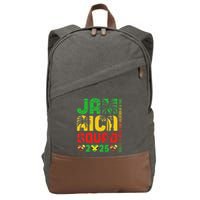 Jamaica 2025 Vacation Trip Matching Family Squad Group Cotton Canvas Backpack