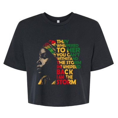 Juneteenth 2024 Women Celebrate Black Freedom Bella+Canvas Jersey Crop Tee