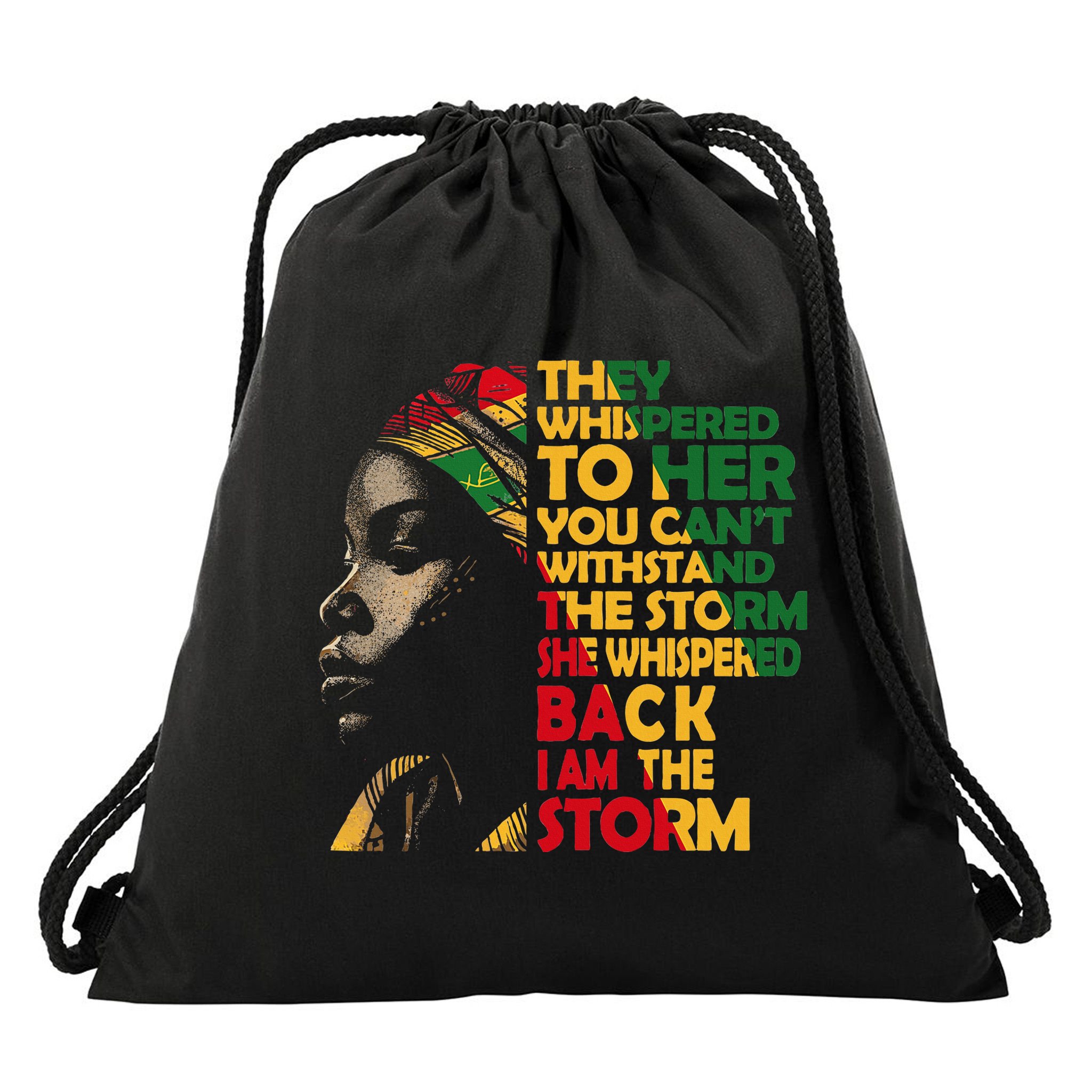 Juneteenth 2024 Women Celebrate Black Freedom Drawstring Bag