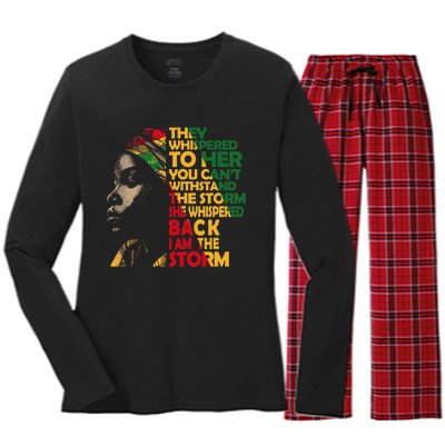 Juneteenth 2024 Women Celebrate Black Freedom Women's Long Sleeve Flannel Pajama Set 