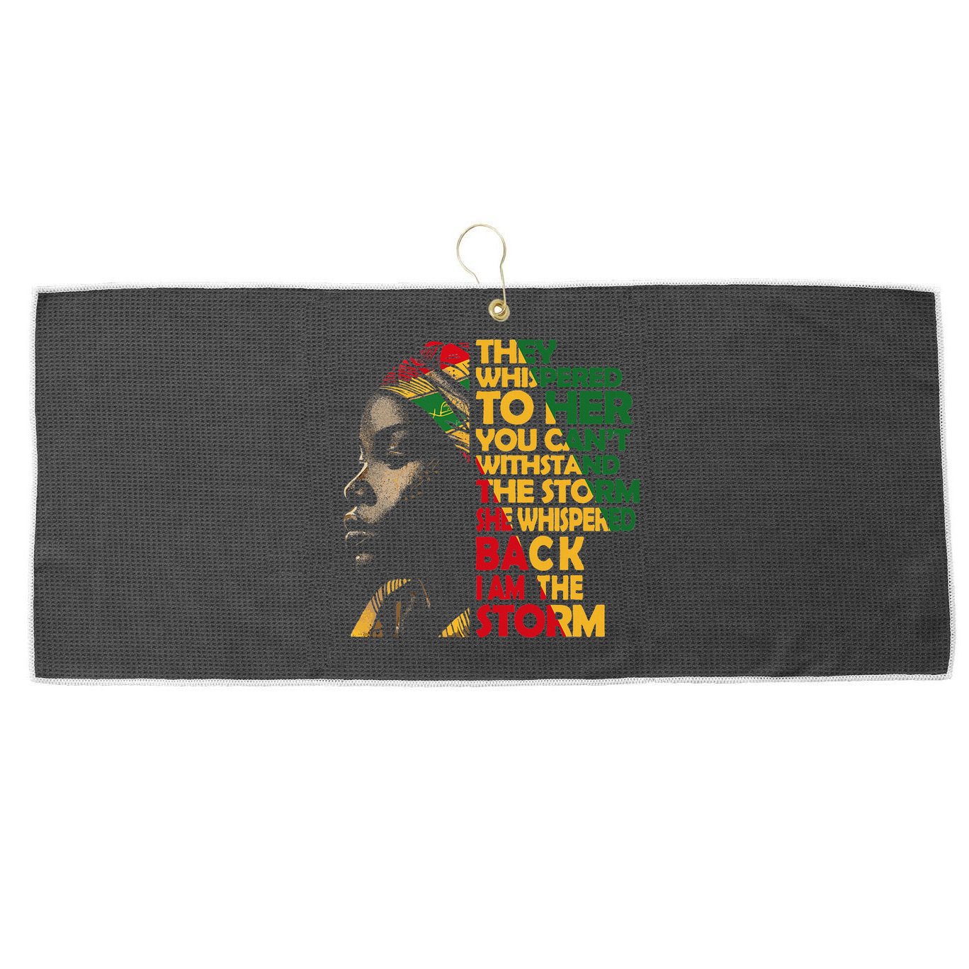 Juneteenth 2024 Women Celebrate Black Freedom Large Microfiber Waffle Golf Towel